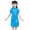 Sky Blue, variant on Mercatoo Girls Chinese Qipao Dress 𝐅loral Short Sleeve Slim Fit Cheongsam Dresses New Years Outfits Tradtional Clothing Performance