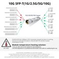 thumbnail image 2 of ipolex 1.25/2.5/5/10G SFP+ RJ45 Copper Transceiver, 10GBase-T RJ-45 SFP+ Module, Compatible for Cisco SFP-10G-T-S, Ubiquiti UniFi UF-RJ45-10G, Mikroti, 2 of 6