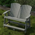 thumbnail image 3 of Wildridge Heritage Double High Adirondack, Dark Gray - All-Weather Recycled Plastic Furniture for Patio, Deck, Lawn, 3 of 4