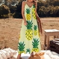 thumbnail image 2 of Lunarable Pineapple Sleeveless Dress Woman Fashion Long Dresses Women's Summer Suit Dress Summer 2025 Women, 2 of 7