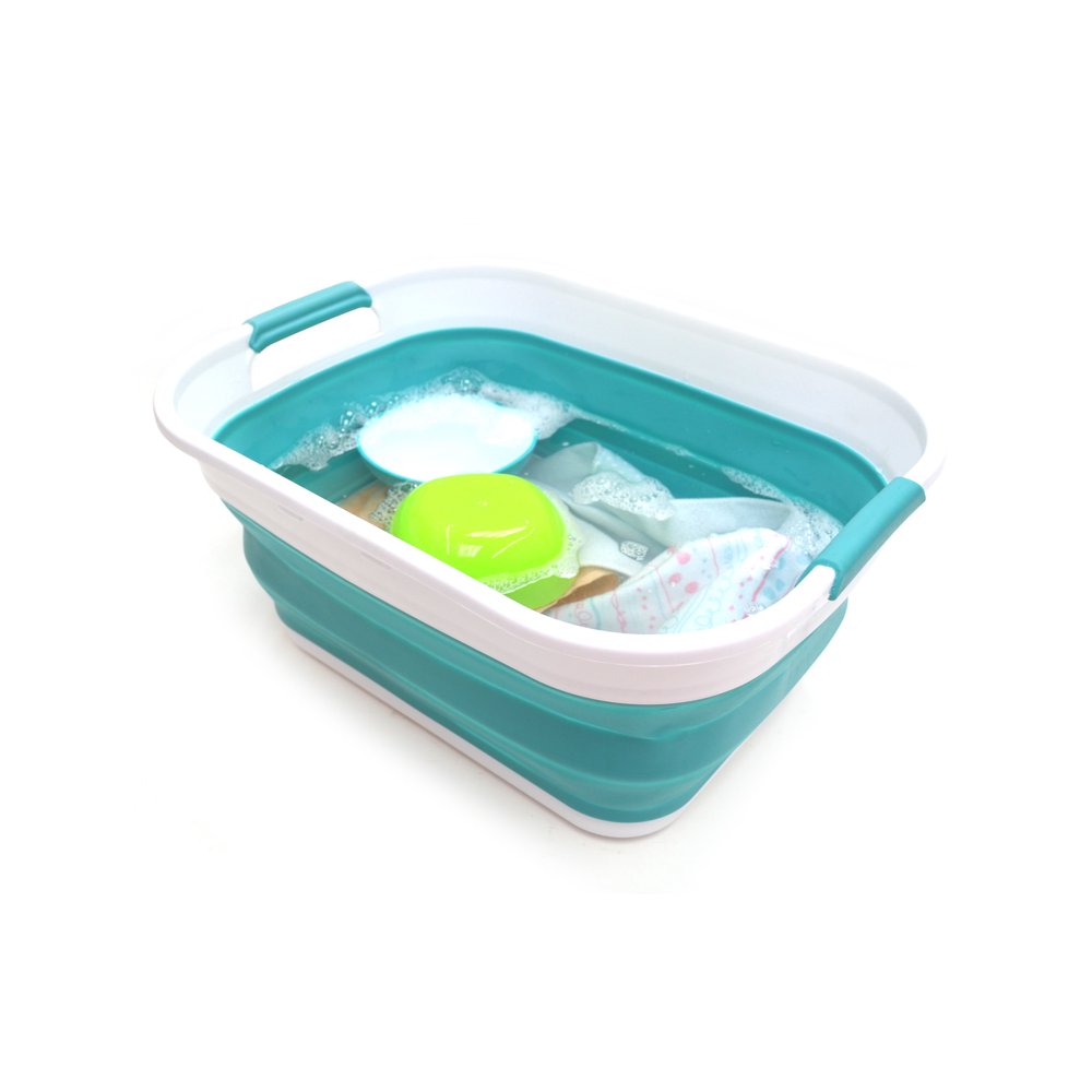 SAMMART Collapsible Plastic Storage Basket for Trunk of Car Foldable