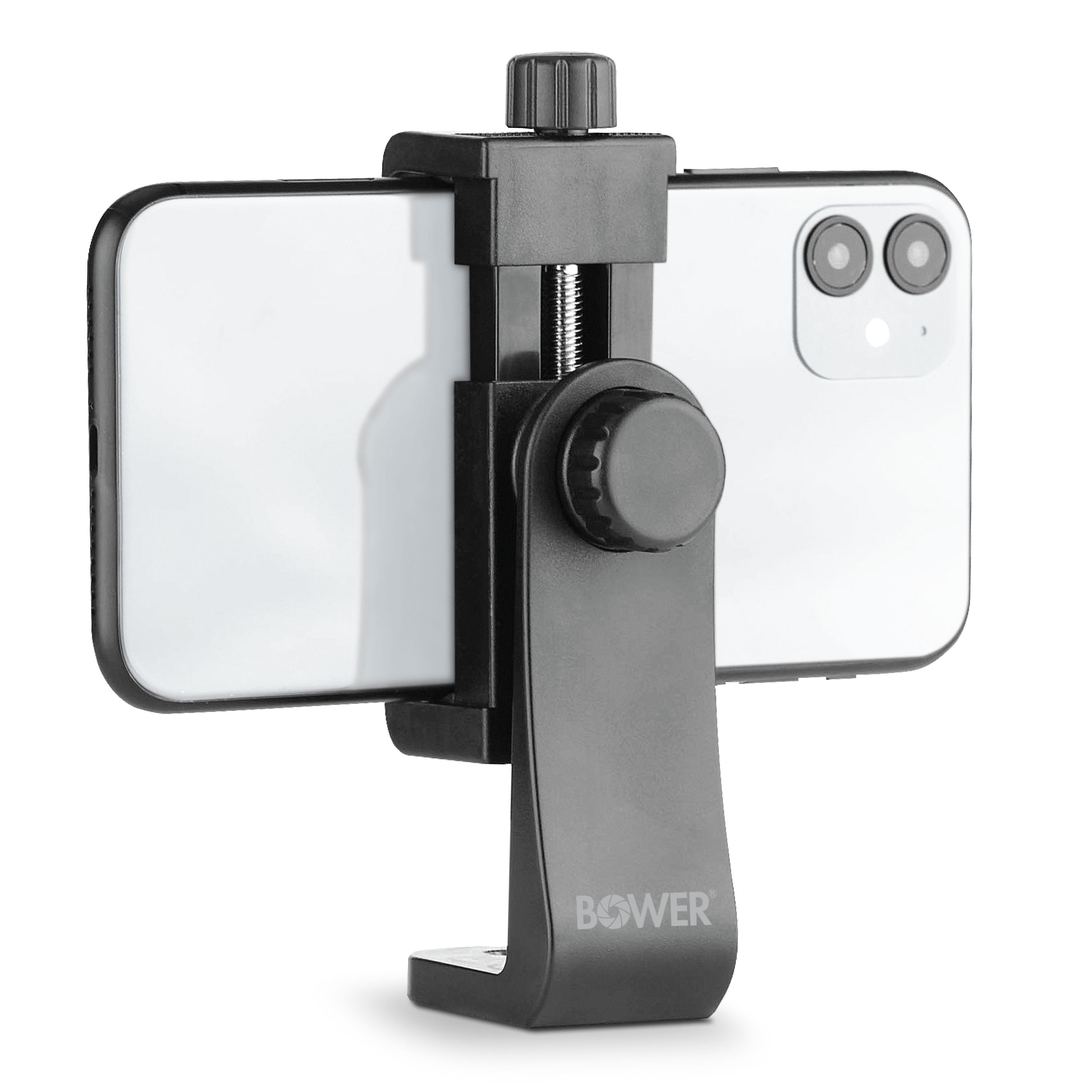 Bower 360 Degree Phone Rotation Tripod Mount for Landscape and Portrait Mode, Black