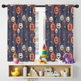 thumbnail image 5 of Blackout Kids Curtains,Pumpkin Ghost Halloween Pattern Childrens Insulated Curtains Set Of 2,Bedroom Essentials,Toddler Room Decor 42x54in(106x137cm), 5 of 5