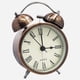 thumbnail image 2 of Reloj despertador de viaje retro silencioso vintage, reloj analógico de cuarzo con doble campana con alarma fuerte, reloj despertador matutino con pilas para dormir de 3 pulgadas, 2 of 8