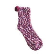 thumbnail image 2 of PATLOLLAV Purple Christmas Warm Fuzzy Socks,Christmas Stocking Stuffers Decorating Gifts Bag,Christmas Gift for Women Super Soft Cozy Winter Slipper Socks Set Birthday Gifts For Her, 2 of 5