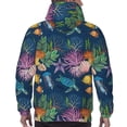 thumbnail image 7 of Fotbe Men's Hoodie with Undersea Animals Pattern - Kangaroo Pocket Pullover Hooded Sweatshirt, Perfect for Daily Wear, Travel, and Home-XX-Large, 7 of 7