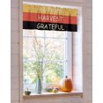 thumbnail image 4 of Valances for Windows Thanksgiving Stripes Rod Pocket Cafe Window Treatments Valance Curtains for Kitchen Bathroom Laundry Basement Windows 60"x14", 4 of 6