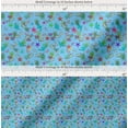 thumbnail image 2 of Soimoi Cotton Voile Fabric Coral,Whale & Starfish Ocean Printed Fabric 1 Yard 42 Inch Wide, 2 of 7