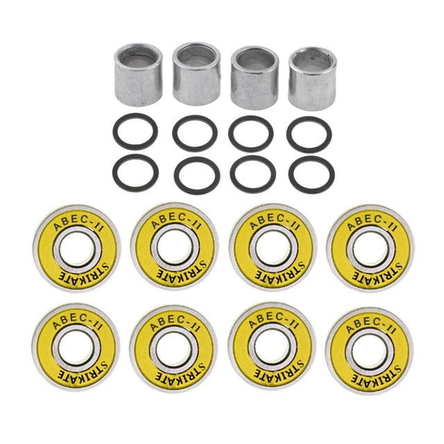 Paquete de 8 rodamientos para monopatín ABEC-11 Sunnimix Amarillo