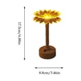 thumbnail image 3 of Lámpara de mesa LED con luz nocturna amarilla cálida, decoración compacta para dormitorio, diseño de plástico eficiente en energía, 17.5x8 cm, 3 of 6