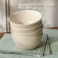 thumbnail image 3 of over&back Coupe Cereal Bowl Set, Semi-Matte Ivory Cereal Bowls Set, Microwave & Dishwasher Safe - Set of 4, 3 of 7