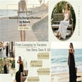 thumbnail image 7 of Hduncf Backless Cami Dress for Women Fashion Open Back House Lounge Loose Dresses Spaghetti Strap Summer Beach Flowy Sundress Beige XXXL, 7 of 7