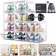 thumbnail image 1 of Caja Zapatera Organizadora de Zapatos Transparente, Apilable con Puerta Magnética y Bolsas de Almacenamiento, Multiusos para Closet, Hogar, Viaje, 1 of 4