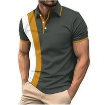 Aloohaidyvio Mens Polo Shirts ,Spring Summer Mens Golf Sports Polo Shirt Short Sleeve Performance Moisture-Wicking Pique Shirt Business Casual Shirt