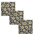thumbnail image 7 of 5 Pack Vintage Watercolor Sunflowers Baby Muslin Washcloths, Retro Flowers Spring Soft Absorbent Face Towel Burp Cloths Cotton Bath Wipes Infant Wash Cloth for Newborn Boys Girls, 7 of 7