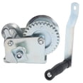 thumbnail image 2 of Hand Winch, Manual Hand Winch With 6M Wire Rope Winch Trailer Cable Winch Boat Winch Cable Length Manual Winch Iron For Pickup Trucks Trailers Of Climbing Work 272kg, 2 of 8