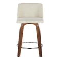 thumbnail image 2 of LumiSource Toriano 24" Fixed-Height Counter Stool - Set of 2, 2 of 6