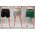 thumbnail image 4 of Up2date Fashion Men's Satin Boxers Shorts Combo Pack 3 Silky Underwear, 4 of 4