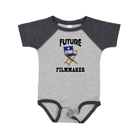 

Inktastic Future Filmmaker Director Chair Gift Baby Boy or Baby Girl Bodysuit