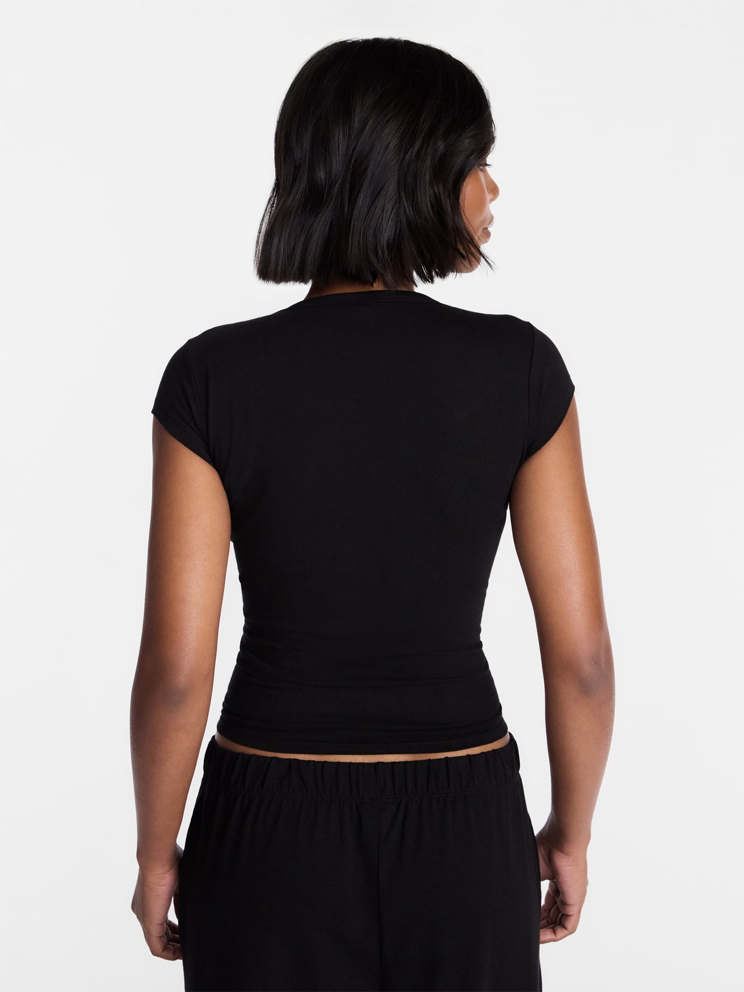 No Boundaries Cloud Core Sleepwear Scoop Neck Top, Women's XXS-3X