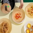 thumbnail image 3 of 100 Pcs Papier Jetable pour Friteuse à Air Chaud, Papier de Cuisson de 6,3 Pouces pour Friteuse à Air Résistant à l'Huile, Résistant à l'Eau, Parchemin pour Cuisson, Rôtissage, Micro-Ondes (Rond 50 Pcs + Carré 50 Pcs), 3 of 5