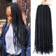 thumbnail image 1 of 6 Paquetes De Trenzas De Caja De Ganchillo Con Extremos Rizados De 18 Pulgadas, Trenzas Bohemias De Caja De Pelo De Ganchillo Para Mujeres Negras (1B 18 Pulgadas), 1 of 1