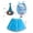 Blue, variant on Festival Party Porch Goose Dress Set, 23 Inch White Goose Festival Decoration Set with Hat and Scarf, Holiday Outdoor Ornament Kit