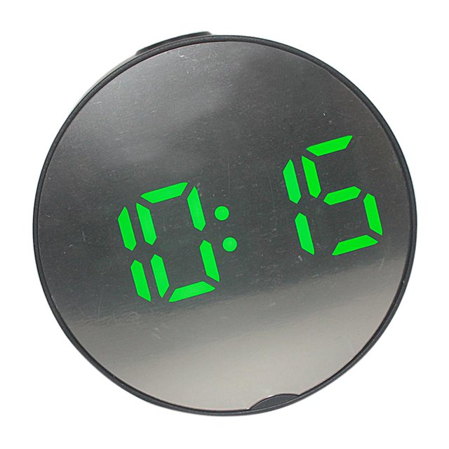 Reloj despertador de escritorio de de alta precisión silenciosa Marco negro Zulema Reloj LED digital de cabecera