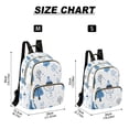 thumbnail image 2 of FORMRS Mini Backpack Purse for Women Travel Daypack Casual Shoulder Bag, Simple Cartoon Snowmen, 2 of 7