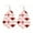 #3, variant on Fashion Love Heart Lips Print Leather Teardrop Valentines Day Earrings for Women