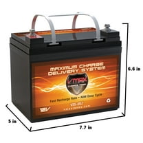 AGM Battery VMAX V35-857 35AH for Minn Kota Riptide 45/SC/T Saltwater 12V 45lbs Trolling Motor