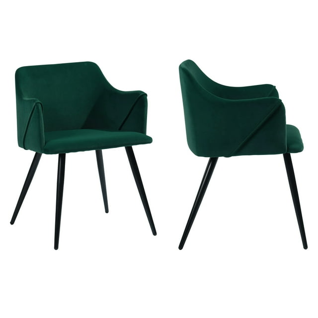 Houseinbox Dining Chairs Set of 2 Velvet Upholstered Dining Room Chairs