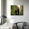 thumbnail image 3 of COMIO  Wall Art Canvas Prints - Forest and Bear Picture Painting - Modern Wall Artwork Framed for Gifts Bathroom Home Kitchen Office Decor, 3 of 4