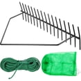 thumbnail image 1 of VEVOR Pond Rake, 32 inch Aquatic Weed Rake, Double Sided Lake Weed Cutter, Clean Aquatic Weeds Muck Silt Lake Rakes, Weed Rakes Tool for Lake Pond Beach Landscaping, Lake Weed Rake with 66ft Rope, 1 of 9