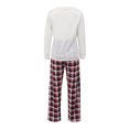 thumbnail image 4 of Ensemble de Pyjamas Assortis pour la Famille, Hauts à Manches Longues Col Rond + Pantalons Longs, Vêtements pour Chien, 4 of 9