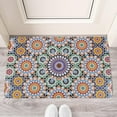 thumbnail image 2 of Bohemian Retro Color Diamond Pattern (4) Door Mat Welcome Door Mat for Front Door, Home Entrance, Yard, Floor, Patio, Non Slip Spring Summer Welcome Mat Indoor Outdoor Doormat 30"*17", 2 of 6