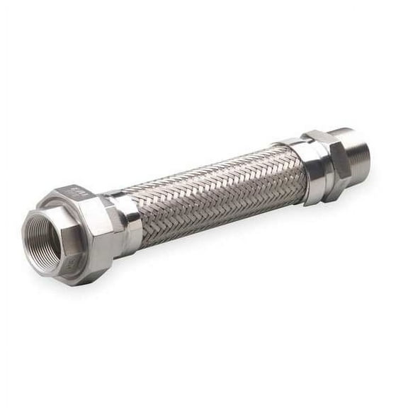Hose Master Flexible Metal Hose Assembly,1/4"I.D.12" GM025SHMU120