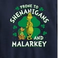 thumbnail image 3 of The Grinch - Prone To Shenanigans Malarkey - Toddler And Youth Crewneck Fleece Sweatshirt, 3 of 5