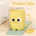 thumbnail image 2 of Reusable Mouthwash Cup, Smooth Mouth Bathroom Tumbler Mug, Toothbrush Holder for Camping Travel Kitchen (Yellow), 2 of 5
