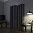 thumbnail image 2 of Sun Zero Noir 84-Inch Grommet Window Curtain Panel in Charcoal, 2 of 3
