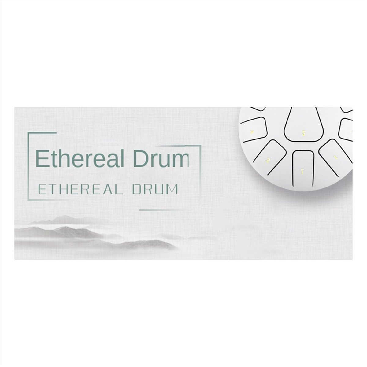 8 Inch Steel Tongue Drum, 11 Note Tambourine with Drumsticks and Finger Picks for Meditations Tambourine Instrument H