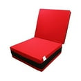thumbnail image 2 of Magshion 4 Inch Memory Foam Tri-fold Mattresses Floor Bed Single Size (27''W) Red, 2 of 3