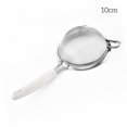 thumbnail image 4 of Tamiz de harina para hornear de acero inoxidable, colador antideslizante de malla fina para granos, tamiz de filtro portátil para restaurante, suministros para el hogar, tamiz con mango de 10cm Inevent HA011931-02, 4 of 7