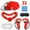Red, variant on Accessories for Oculus Quest 2, Touch Controller Grip Cover, Front Face Protector Cover, Silicone Face Cover with Lens Protective Cover, Thumb Button Cap