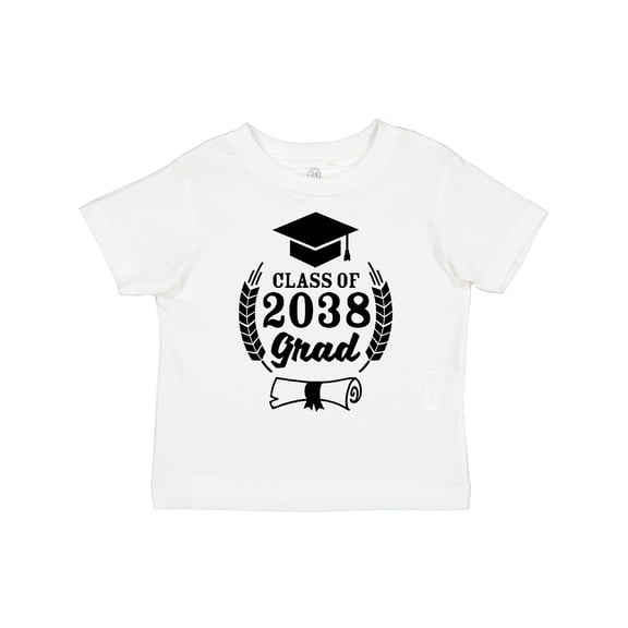 Inktastic Class of 2038 Grad with Diploma and Graduation Cap Boys or Girls Toddler T-Shirt
