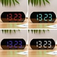 thumbnail image 6 of Fairnull Alarm Clock Large Screen Snooze Function Plastic Desk LED Digital Alarm Clock with Smart Night Light Home Supplies, 6 of 11
