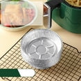 thumbnail image 3 of serony 50 Pcs Plateau en Papier D\'aluminium Friteuse à Air Chaud Plateau Jetable Papier D\'aluminium Anti-Huile Étain Jetable Doublure de Poêle en Aluminium Anti-Huile pour Plaque à Pâtisserie 6 Pouces, 3 of 9
