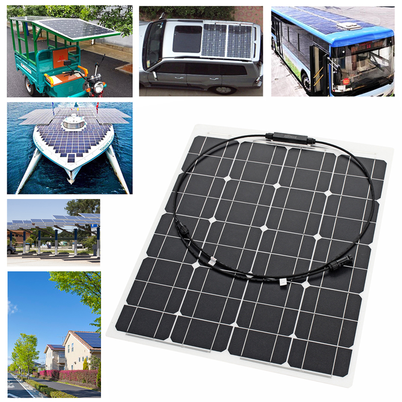 Flexible Solar Panels 18V 70W Car Solar Panel China With Junction Box