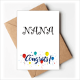 thumbnail image 1 of Grandma Letters Nana Present Pattern Wedding Cards Congratulations Greeting Envelopes, 1 of 3