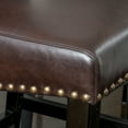 thumbnail image 5 of Angela 30" Full Back Faux Leather Bar Stool (Set of 2), Brown, 5 of 5